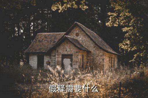 假釋需要什么