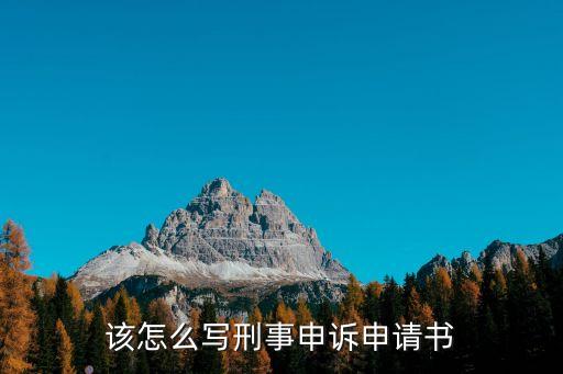 刑事申訴狀范文，刑事申訴書格式和范文