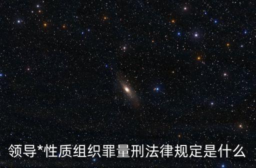 領導*性質組織罪量刑法律規(guī)定是什么