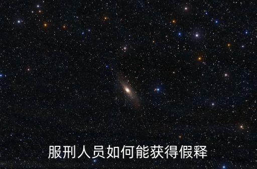 假釋的條件，假釋需要什么