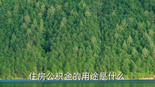 住房公積金用途，住房公積金的用途是什么