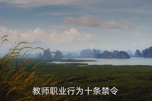 教師職業(yè)行為十條禁令