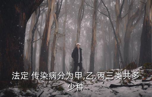 法定 傳染病分為甲,乙,丙三類共多少種