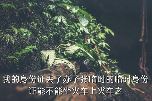 我的身份證丟了辦了張臨時(shí)的臨時(shí)身份證能不能坐火車上火車之