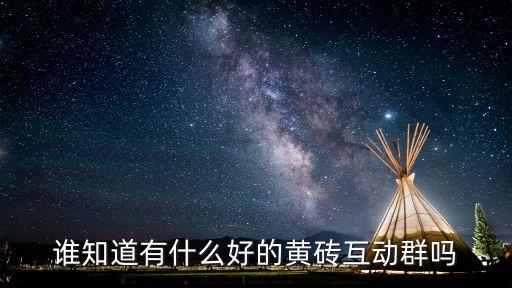 微信黃*，誰知道有什么好的黃磚互動群嗎
