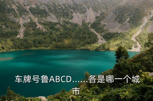 魯a車牌號(hào)查詢,網(wǎng)上車管所查詢車主