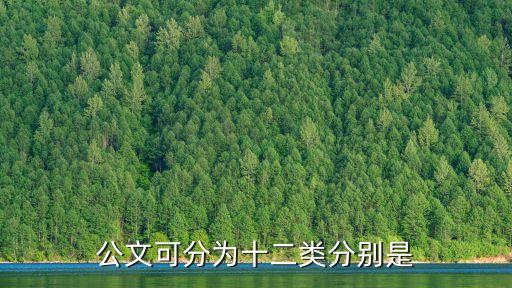 公文可分為十二類分別是