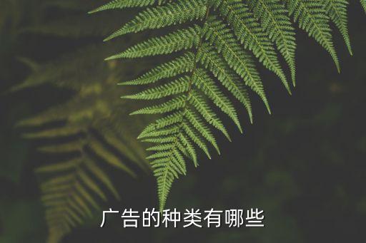 廣告的種類有哪些