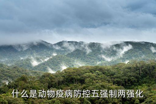 什么是動物疫病防控五強制兩強化