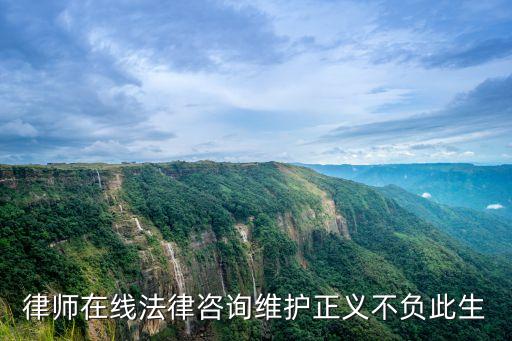 律師在線法律咨詢維護(hù)正義不負(fù)此生
