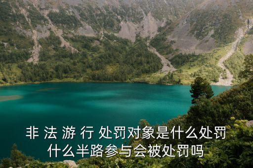 游行示威法，非 法 游 行 處罰對象是什么處罰什么半路參與會被處罰嗎