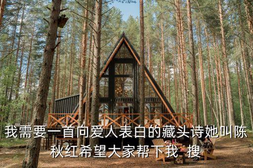 陳秋紅，我叫陳秋紅求幫忙取一個英文名字