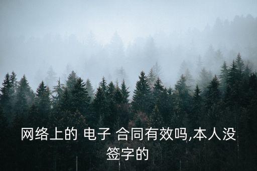 電子合同在什么情況下無效了
