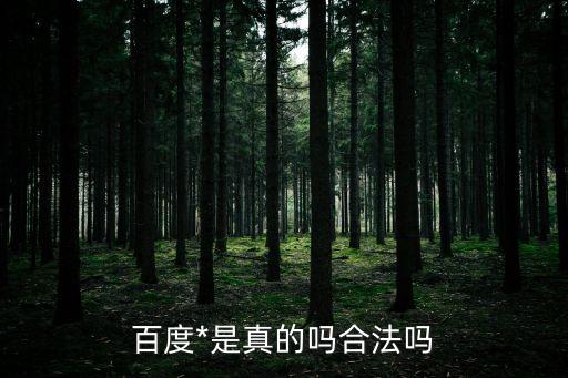 百度*是真的嗎合法嗎