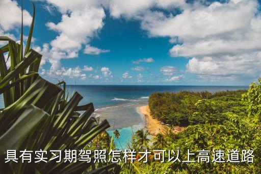 實習(xí)期怎么上高速，新交規(guī)怎么規(guī)定實習(xí)駕照上高速的
