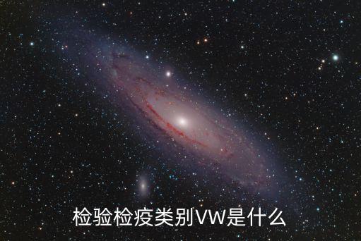 檢驗檢疫類別VW是什么