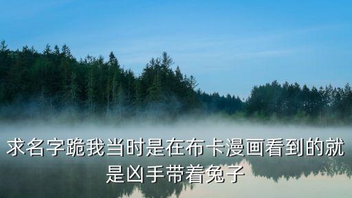 我不是殺人犯，求名字跪我當時是在布卡漫畫看到的就是兇手帶著兔子
