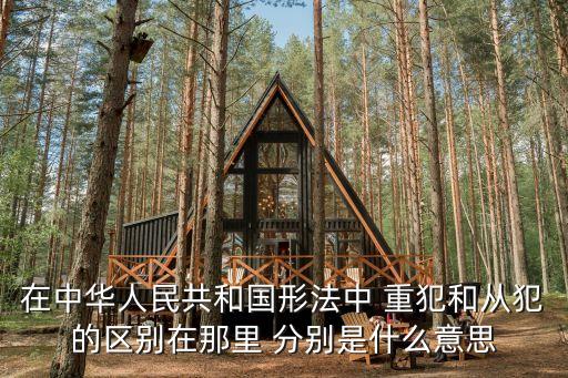 重犯，魔域的扣押重犯是甚么意思