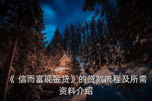 信而富借款