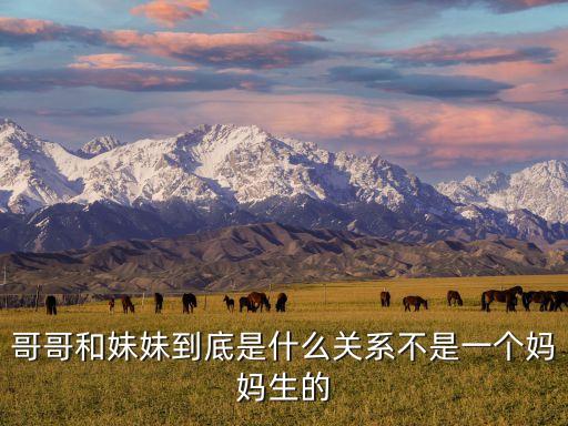 哥哥和妹妹，哥哥和妹妹可以結(jié)婚嗎