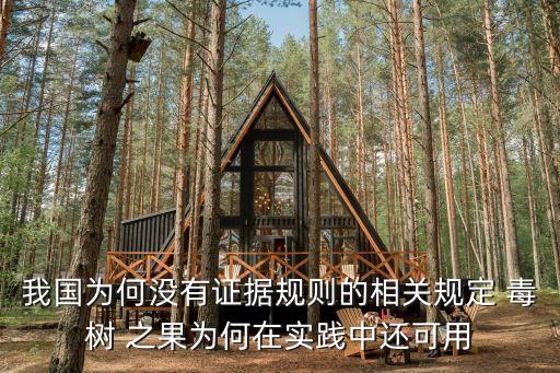 我國為何沒有證據規(guī)則的相關規(guī)定 毒樹 之果為何在實踐中還可用