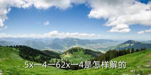 5x一4一62x一4是怎樣解的
