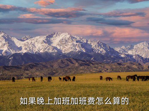 加班費(fèi)規(guī)定，如果晚上加班加班費(fèi)怎么算的