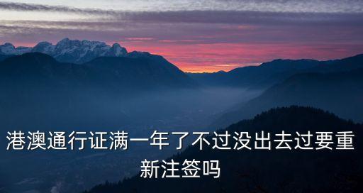 注簽，港澳通行證與注簽可以同時辦理嗎