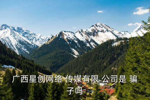 廣西星創(chuàng)網(wǎng)絡(luò) 傳媒有限 公司是 騙子嗎