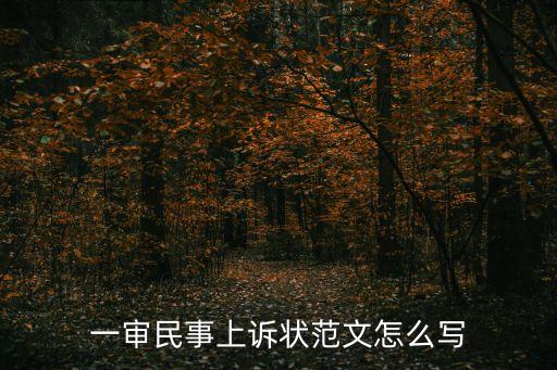 民事上訴狀范文，民事上訴狀范文哪兒有