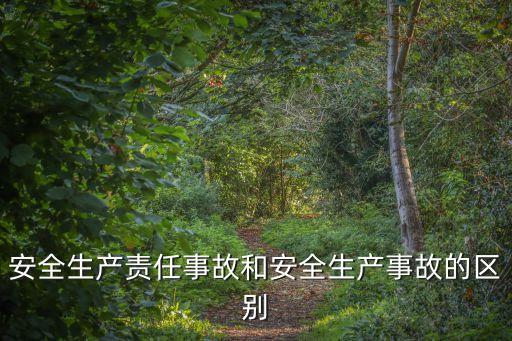 安全生產(chǎn)責(zé)任事故，什么是生產(chǎn)安全事故