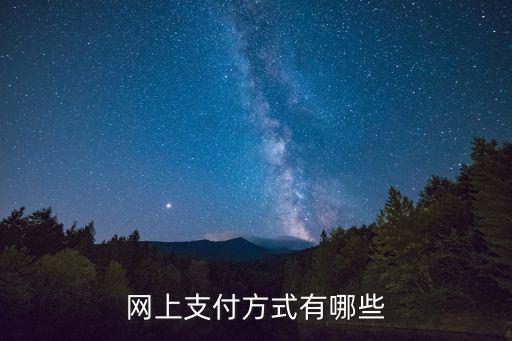 支付方式，支付方式有哪些