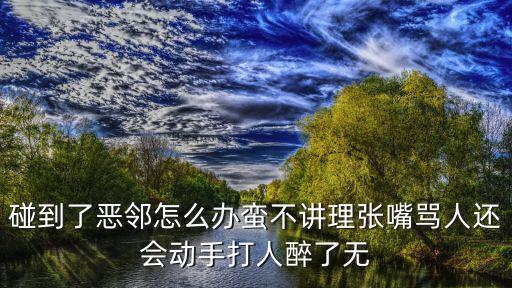 碰到了惡鄰怎么辦蠻不講理張嘴罵人還會(huì)動(dòng)手打人醉了無(wú)