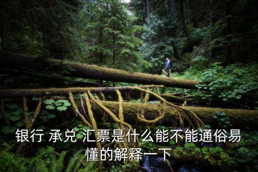 承兌匯票是什么,商業(yè)承兌匯票是什么