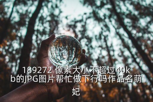 189272 像素大小不超過40kb的JPG圖片幫忙做下行嗎作品名萌妃