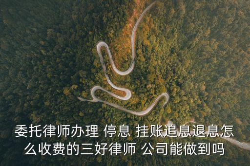 正規(guī)的停息掛賬公司
