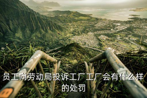 被員工告到勞動局后果，員工向勞動局投訴工廠工廠會有什么樣的處罰