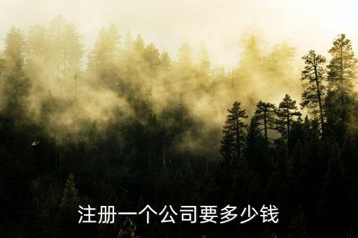 注冊(cè)公司多少錢，開一個(gè)公司需要多少錢