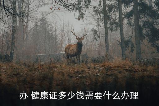辦 健康證多少錢需要什么辦理
