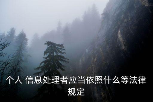 公民個人信息