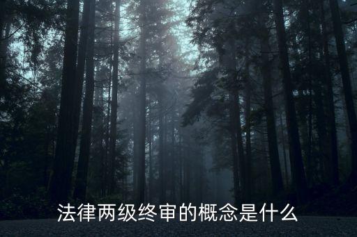 兩審終審制，訴訟法中的兩審終審制是怎么一回事