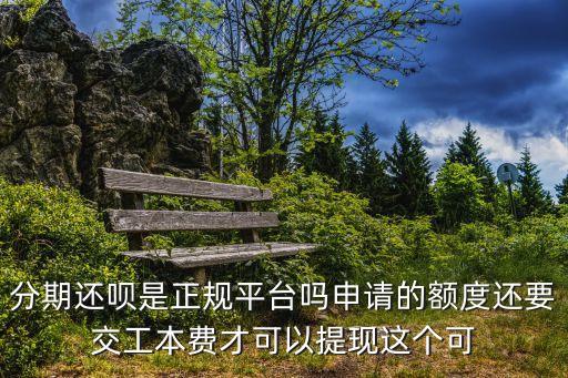 還唄是正規(guī)平臺(tái)嗎，分期還唄是正規(guī)平臺(tái)嗎申請(qǐng)的額度還要交工本費(fèi)才可以提現(xiàn)這個(gè)可
