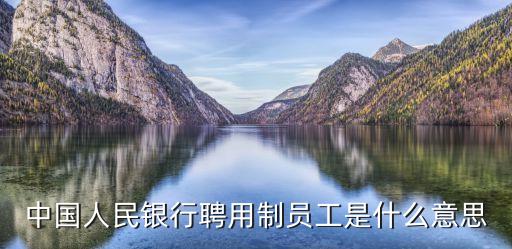 中國人民銀行聘用制員工是什么意思