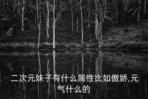  二次元妹子有什么屬性比如傲嬌,元?dú)馐裁吹? class=