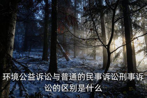 環(huán)境公益訴訟，環(huán)境污染能否提起訴訟