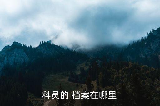 科員的 檔案在哪里