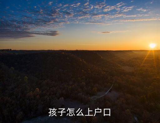 孩子怎么上戶口