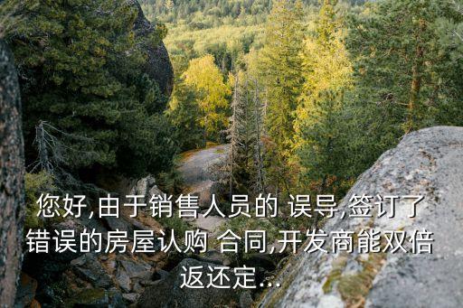 銷售員誤導(dǎo)所簽合同有效嗎