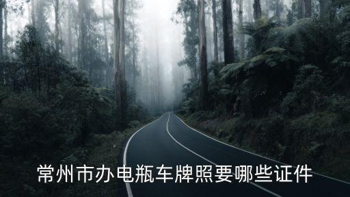 常州電動(dòng)車(chē)上牌，常州市辦電瓶車(chē)牌照要哪些證件