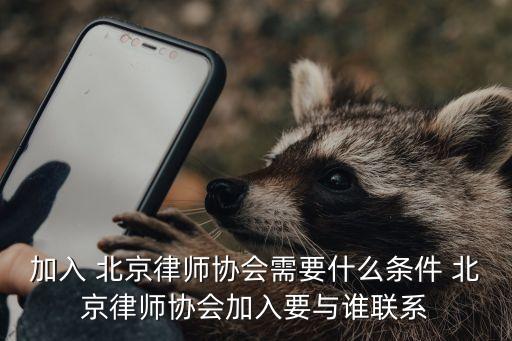 加入 北京律師協(xié)會需要什么條件 北京律師協(xié)會加入要與誰聯(lián)系